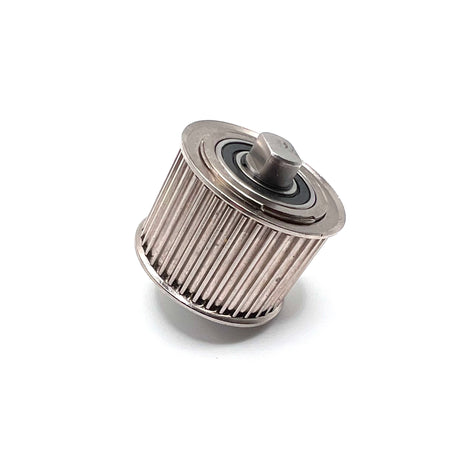 Outboard Steel Pulley (Replacement) - OEM Part Y404010 for Mailing Equipment - Front View